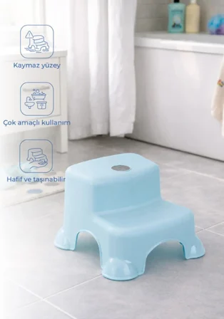Çok Amaçlı Katlı Basamak 516 (Yeni) Soft Mavi