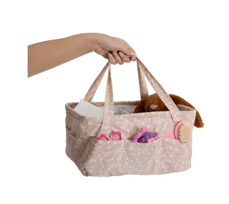 Katlamalı Anne & Bebek Organizer 795 Somon Çiçek