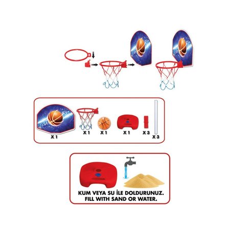03407  Ayaklı Basket Potası
