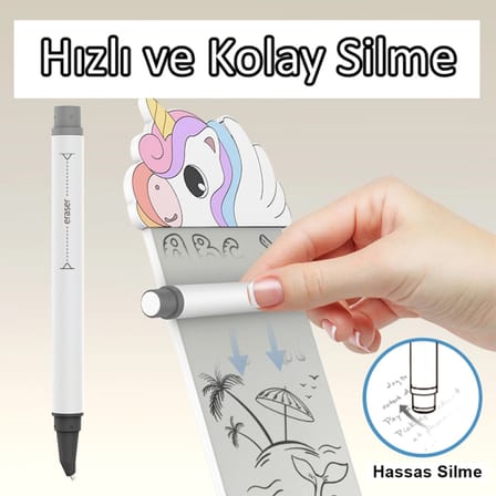 Silikon Figürlü Manyetik Mini Yazı Tahtası 5,5" - 14 cm