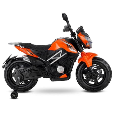447 Motocross Akülü Motorsiklet 12V Turuncu