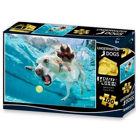 Su Altında Köpek Daisy Puzzle 100 Parça