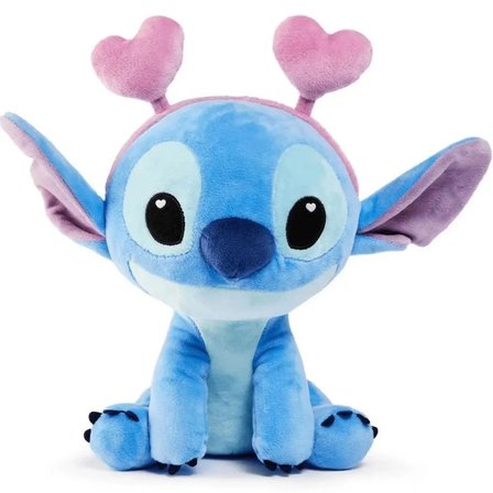 Kalp Kulaklıklı Stitch Peluş 25 cm