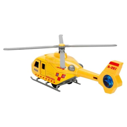 Sesli ve Işıklı Çek Bırak Die Cast Helikopter