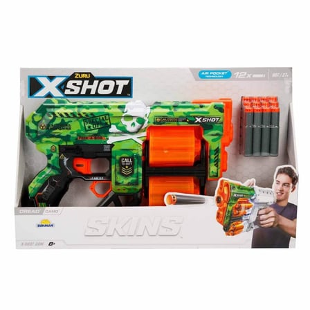 36517 X-Shot Skins Dread 12 Mermili Sünger Dart Atan Silah 31 cm-NessiWorldman