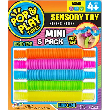 Pop & Play Tubes Duyusal Stres Oyuncağı NessiWorld 5'li