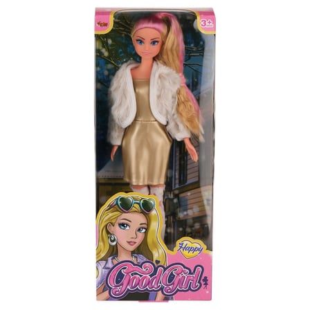 WG-115521  Ceketli Çizmeli Renkli Saçlı Bebek 29 cm -Vardem Oyuncak