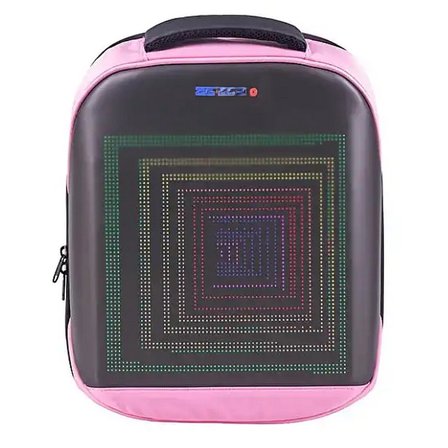 Led Ekranlı Sırt Çantası-Pembe