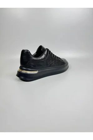 Hakiki Deri Kroko Baskılı Eva Taban Premium Erkek Sneaker