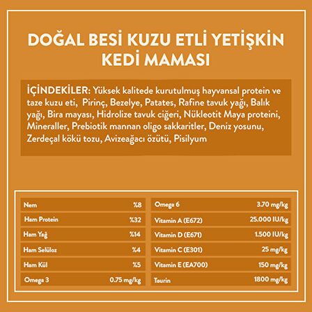 3 adet 2 kg yetişkin kedi maması