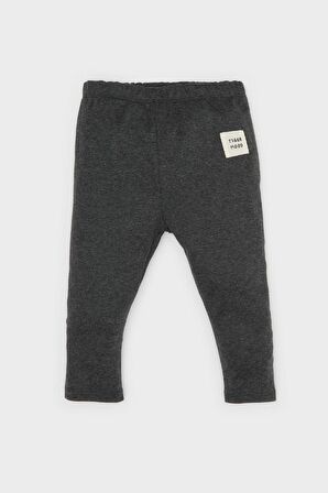 Erkek Bebek 2'li Takım Baskılı Sweatshirt Beli Lastikli Alt