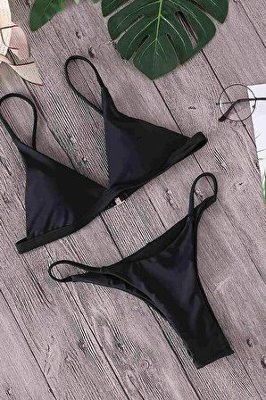 Angelsin Üçgen Bikini Altı Siyah