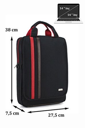 Case Club Omuz Askılı Laptop Sırt Çantası 14" inç Macbook Uyumlu Darbe Emici Koruma