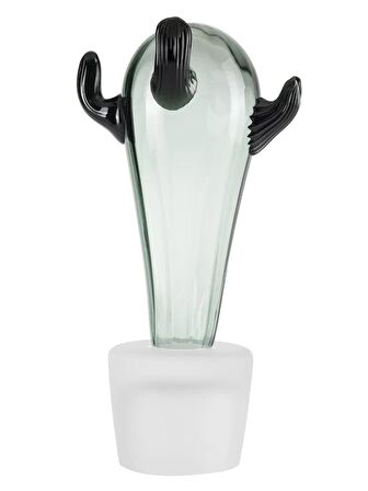 Paşabahçe Kaktus Obje 24Cm Fume Yesılı