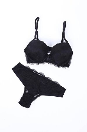Pierre Cardin Kadın Dantelli Desteksiz Regular Sütyen Takım