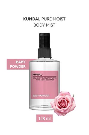 Nemlendirici Vücut Misti KUNDAL Pure Moist Body Mist 128ml (Baby Powder)