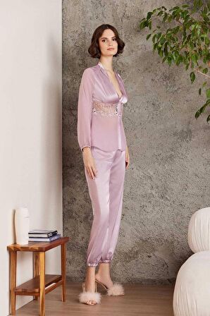 Pierre Cardin 6 Lı Saten Gecelik Çeyiz Takım Pudra