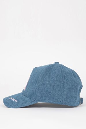 DeFacto Kız Çocuk Nakışlı Jean Cap Şapka C0587A824SMBE106