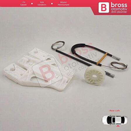 Citroen C5 MK2 MK3 RC RD RW 2007-2018 4/5 Kapı 9221EQ İçin Elektrikli Ön Sol Cam Kriko Tamir Seti