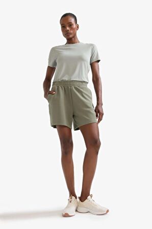 DeFactoFit Standart Fit Sporcu Kısa Paça Modal Şort