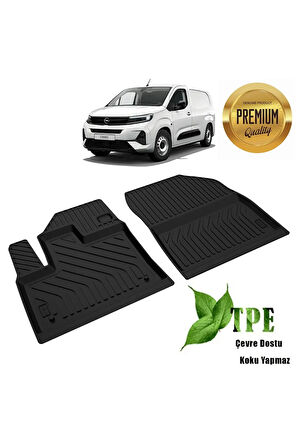 Opel Combo Panelvan Van Havuzlu Paspas Ön Iki Parça Siyah 4d 2019 2020 2021 2022 2023 2024