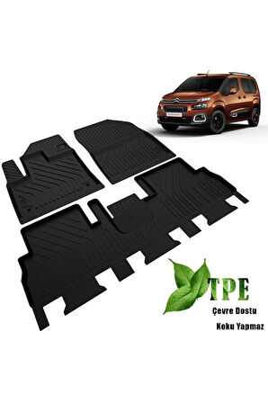 Citroen Berlingo Havuzlu Paspas 2019 2020 2021 2022 2023 2024 Yumuşak Kokusuz Feel Shine Bold