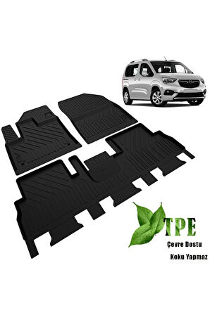 OPEL COMBO E Havuzlu Paspas Siyah 2020 2021 2022 2023 2024