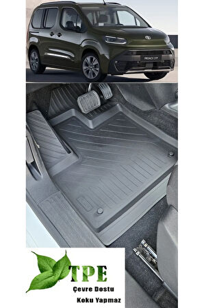 Toyota Proace City Havuzlu Paspas 2019 2020 2021 2022 2023 2024 Kokusuz Yumuşak