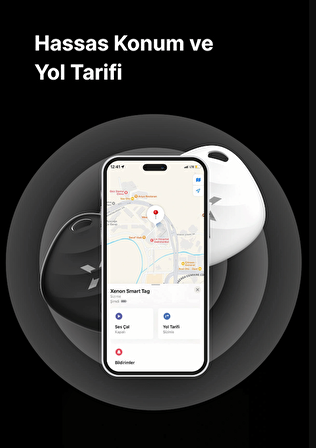 Air Tag, Akıllı Blutooth Takip Cihazı, Anahtar, Çanta, Bavul ve Evcil Hayvan için Kayıp Eşya Bulucu, Uzun Pil Ömürlü IOS Uyumlu, Smart Tag, Siyah X6605