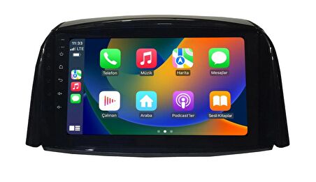Renault Koleos (2009-2012) Uyumlu Android Multimedya Sistemi – 4 Çekirdek İşlemci, 4GB RAM, 64GB Hafıza, CarPlay & Android Auto, Geri Görüş Kamerası
