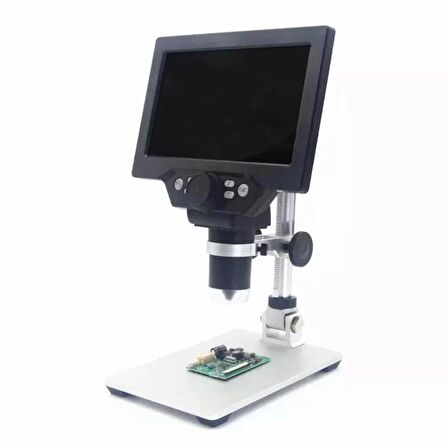 G1200 1200x12MP Dijital Mikroskop + 7" Taşınabilir LCD Ekran (EU Adaptör)