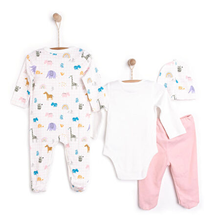 HelloBaby Yenidoğan 4lü Hastane Çıkışı Unisex