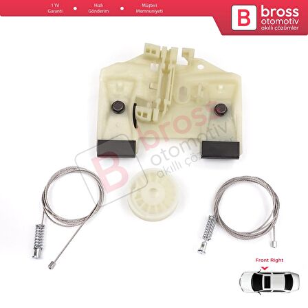 Mercedes Sprinter W906 2006-2018 VW Crafter 30-35 2E 2F 2006-2017 İçin Ön Sağ Cam Kriko Tamir Seti