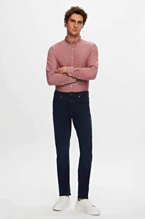 Ds Damat Slim Fit Lacivert Düz Boru Paça Denim Pantolon 6HCJ3ORT00102 6HCJ3ORT00102