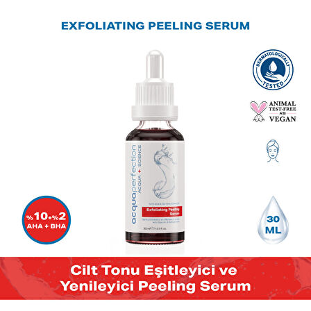 Exfoliating Cilt Tonu Eşitleyici ve Yenileyici Peeling Serum 30 ml