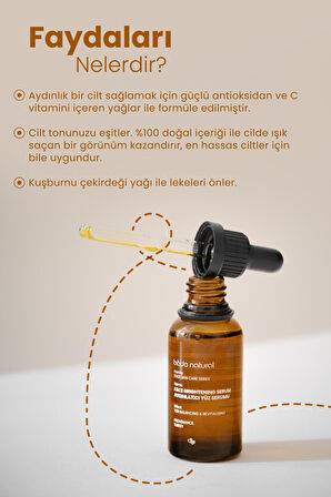 Bade Natural Aydınlatıcı Yüz Serumu 30 ml