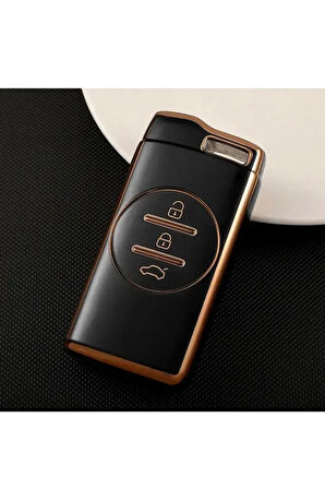 Chery Tiggo 7 Anahatar Koruma Kılıfı Siyah/Gold Lütfen 2.Resime Bakıp Anahtar Teyiti Yapınız