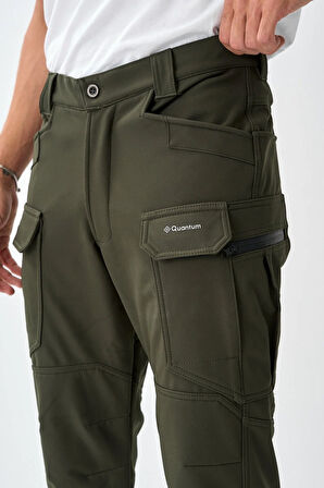 Soft Shell Rüzgar, Su & Soğuk Geçirmez İçi Polarlı Kışlık Taktik Pantolon E218-12