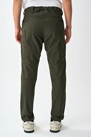 Soft Shell Rüzgar, Su & Soğuk Geçirmez İçi Polarlı Kışlık Taktik Pantolon E218-12
