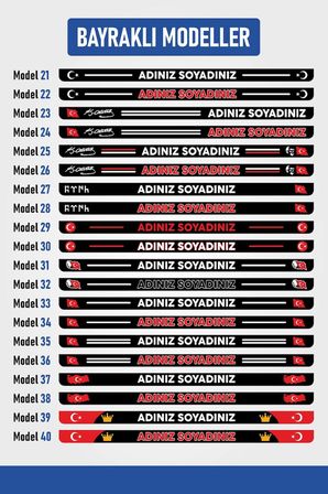 Kişiye Özel Baskılı Oto Plakalık (2 Adet)