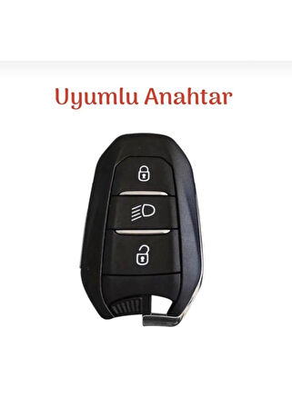 Peugeot 208 308 508 2008 3008 5008 Rifter Silikon Anahtar Koruma Kılıfı Far Tuşlu 2.Resime Bakınız