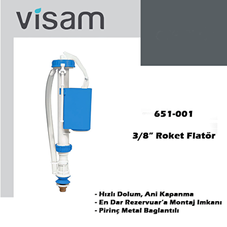 Visam 3/8" İnç Roket Flotör 651.001