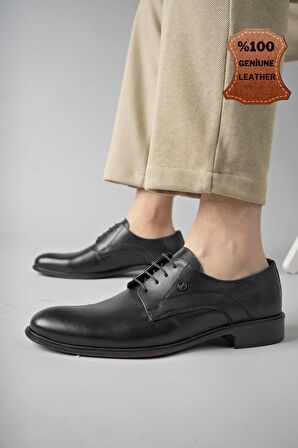 Muggo H0143 Garantili Erkek Günlük Klasik Hakiki Deri Ayakkabı