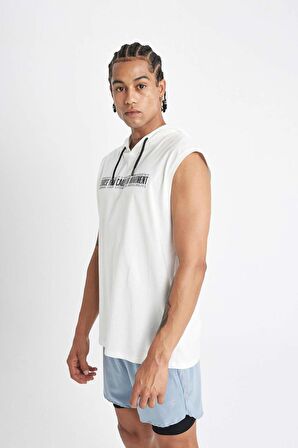 DeFactoFit Slim Fit Dar Kesim Baskılı Kapüşonlu Sporcu Atlet A1819AX24HSER105