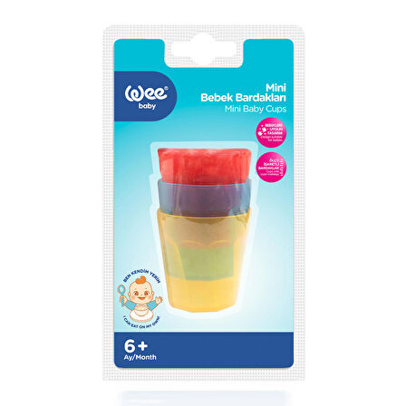 Wee Baby 3’lü Mini Bebek Bardağı