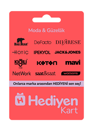 Hediyen Kart - Moda & Güzellik- 5000 TL