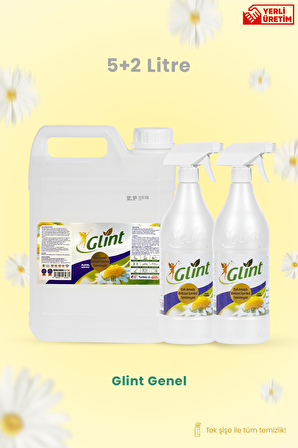 Glint 5 Lt 2 X 1 Litre. Çok Amaçlı Temizleyici Leke Çıkarıcı
