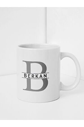 Baş Harfli ve İsimli Kişiye Özel Tasarımlı Kupa Bardak