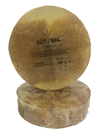 Süt-Bal Sabunu - Kabak Lifli Gliserinli  200 Gr