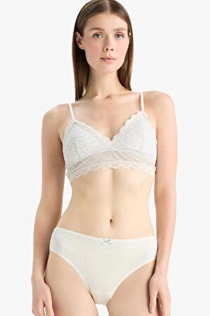DeFacto Floral Çıkarılabilir Pedli Dantel Detaylı Bra-Fall in Love E7032AX25SPER98